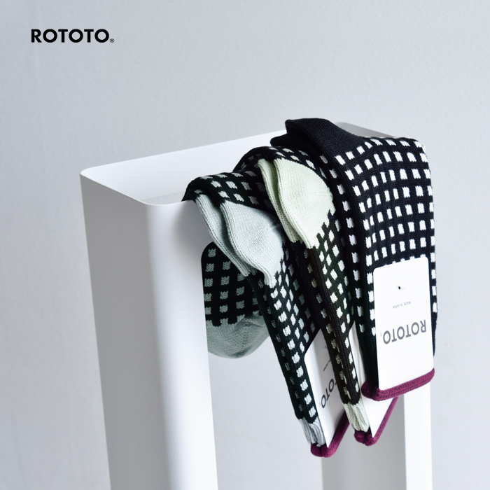 ROTOTO(ロトト)スクエアラティスソックス“SQUARELATTICESOCKS”r1548