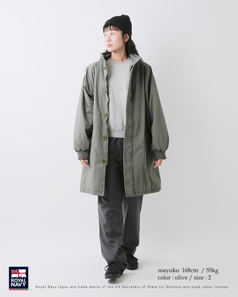 ROYAL NAVY(ロイヤルネイビー)コットンギャバポーラテック中綿サブマリンコート“SUBMARINECOAT”rn24fcot56