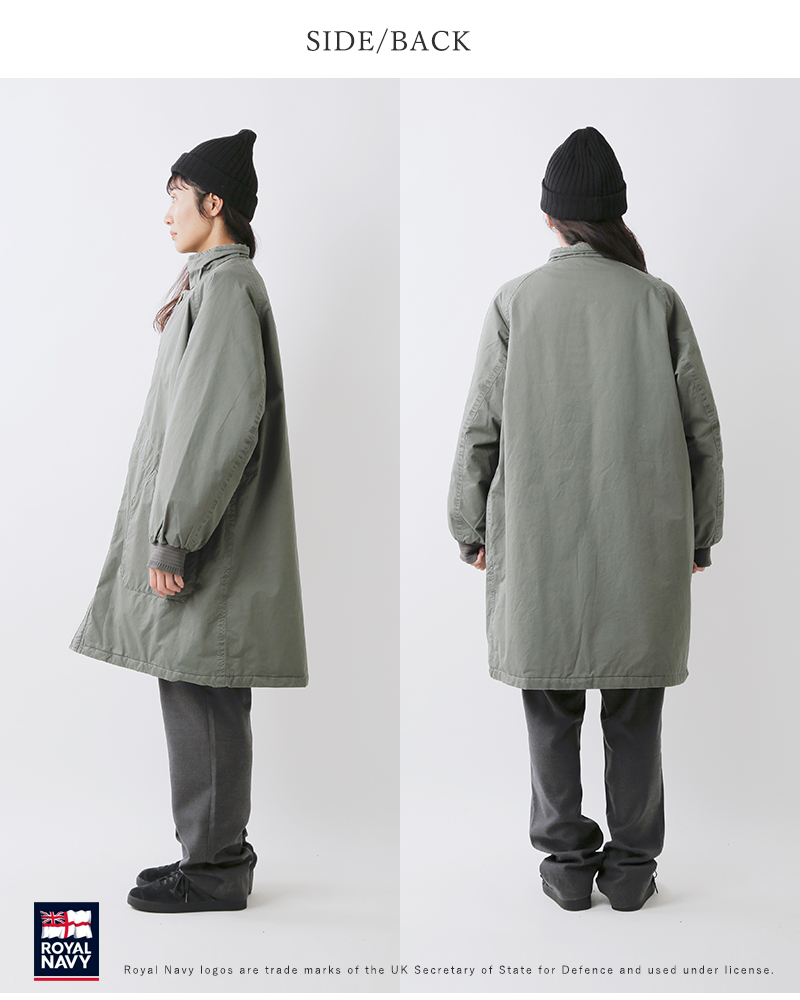 ROYAL NAVY(ロイヤルネイビー)コットンギャバポーラテック中綿サブマリンコート“SUBMARINECOAT”rn24fcot56