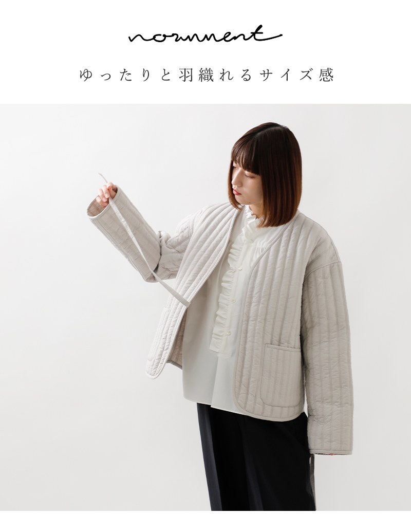 normmentコットンキルトジャケット“COTTONQUILTJACKET”s24p-685