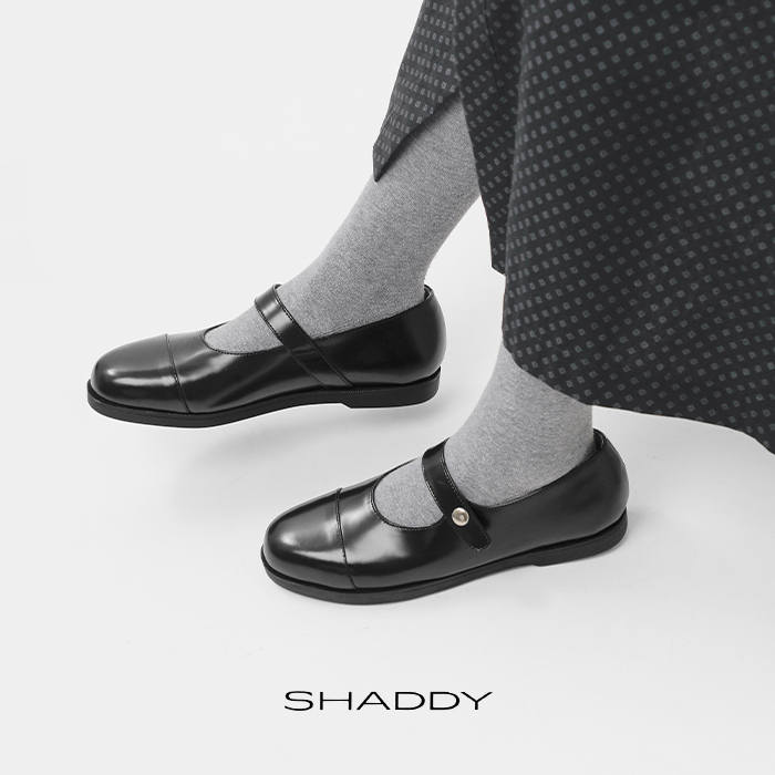 SHADDY(シャディ)カウレザーストラップフラットシューズsh041