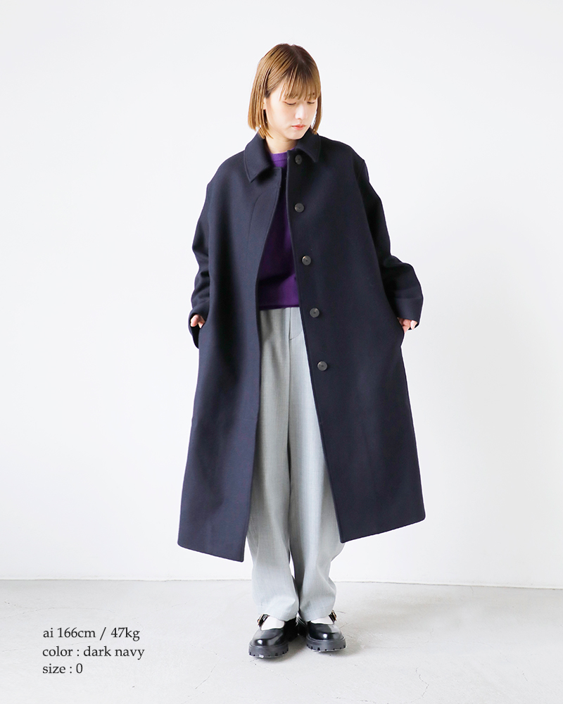 STUDIO NICHOLSON(スタジオ ニコルソン)メルトンウールオーバーコート“ROUNDEDOVERCOAT”snw-725