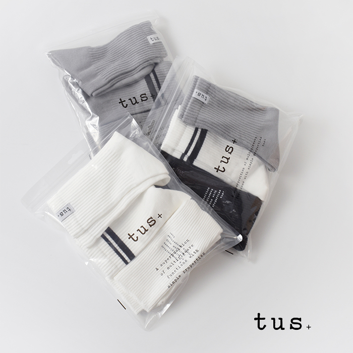 tus+(タスプラス)3カラーパックソックス“3COLOR/3MIXCOLORPACKSOCKS”t002-3