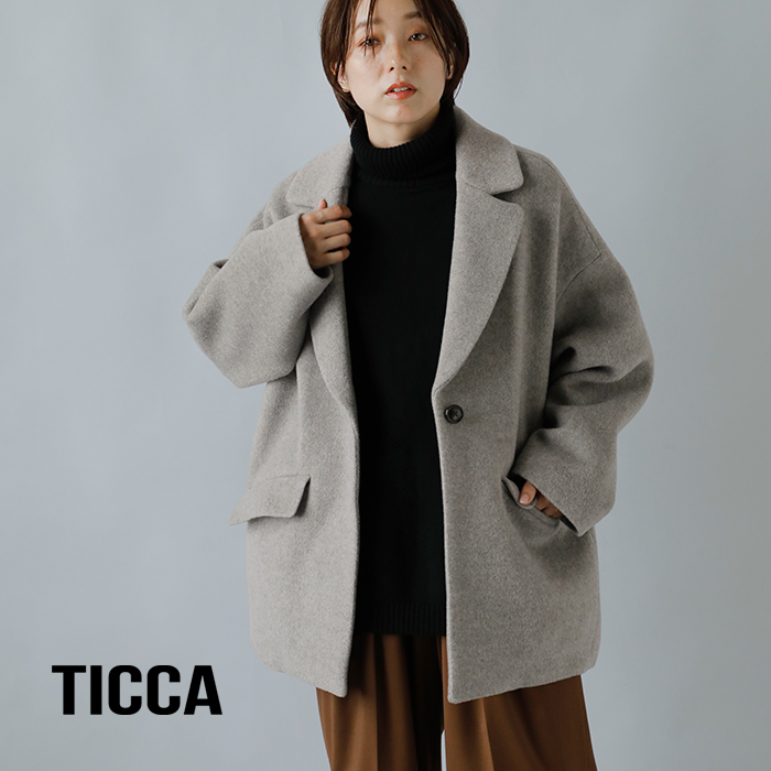 TICCA(ティッカ)ウールジャケットコートtbda-233