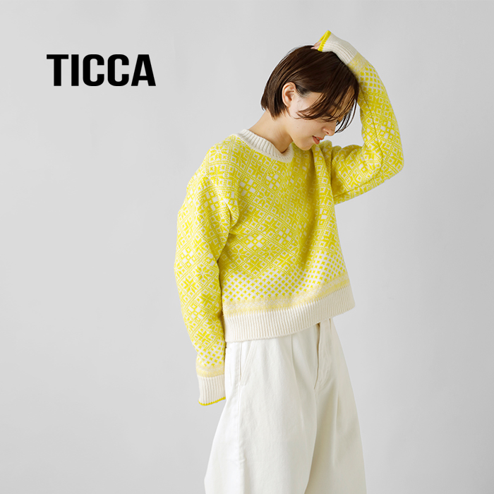 TICCA(ティッカ)ウールノルディックニットプルオーバーtbda-411