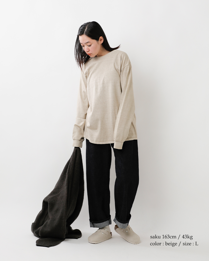 TOWN CRAFT(タウンクラフト)コットン90sピグメントロングスリーブTシャツtc22s018