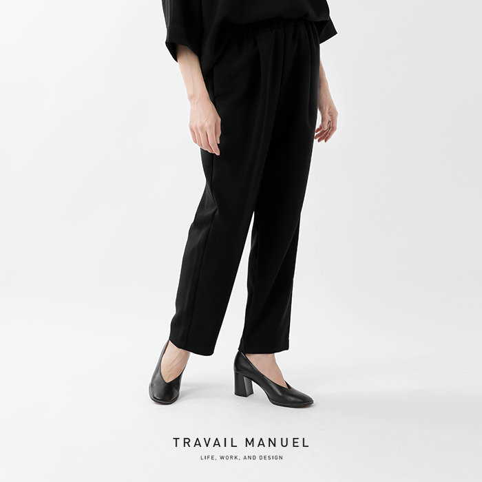 TRAVAIL MANUEL(トラバイユマニュアル)ダブルクロス1タックストレートパンツ tm5015