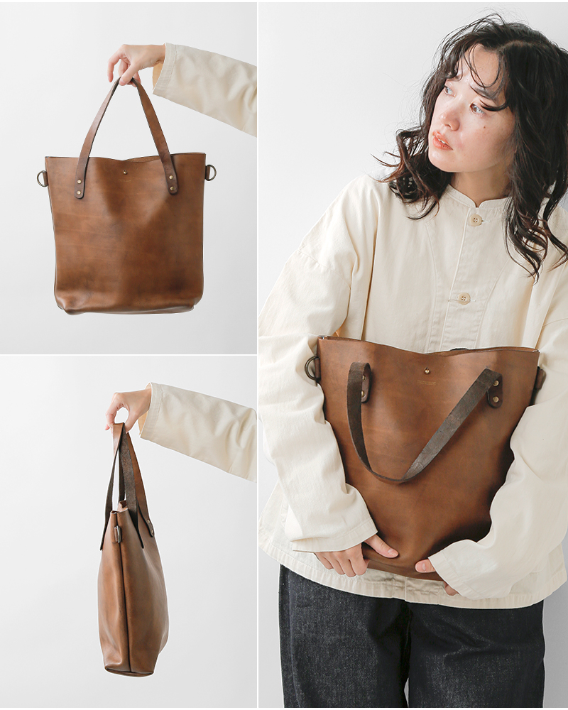 John Woodbridge & Sons Makers(ジョンウッドブリッジアンドサンズメーカーズ)ヴィンテージレザートートバッグスモールtotebag-small