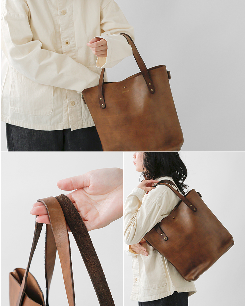 John Woodbridge & Sons Makers(ジョンウッドブリッジアンドサンズメーカーズ)ヴィンテージレザートートバッグスモールtotebag-small