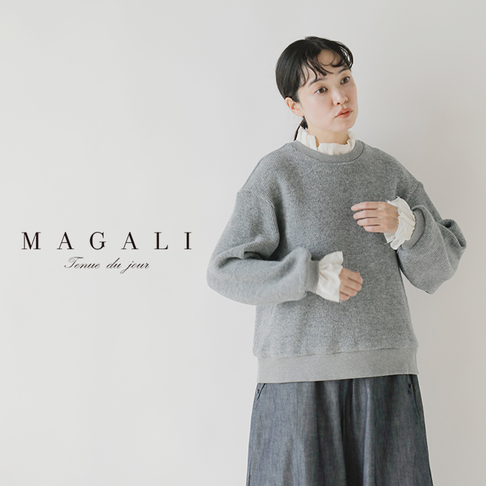 MAGALI(マガリ)クォーターニットフリルプルオーバーtp15