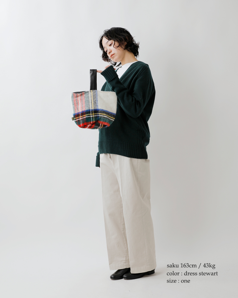 TWEEDMILL(ツイードミル)aranciato別注ワンハンドルチェックバッグ“DoorstopBag”tw-pnw-door-s