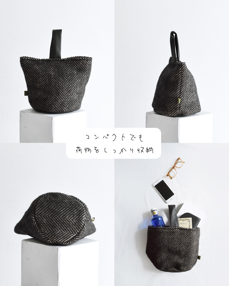 TWEEDMILL(ツイードミル)aranciato別注ワンハンドルチェックバッグ“DoorstopBag”tw-pnw-door-s