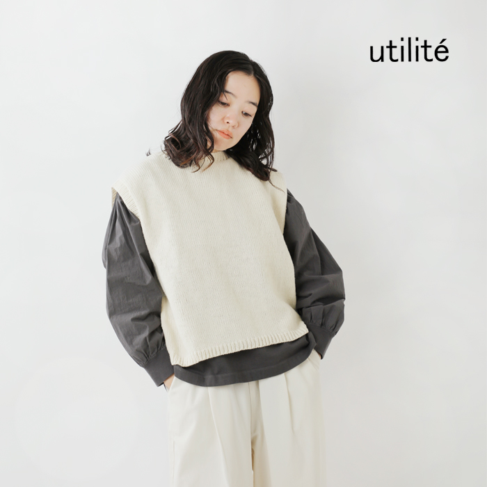 utilite(ユティリテ)ペルーハイランドウール2wayベストut311awk13