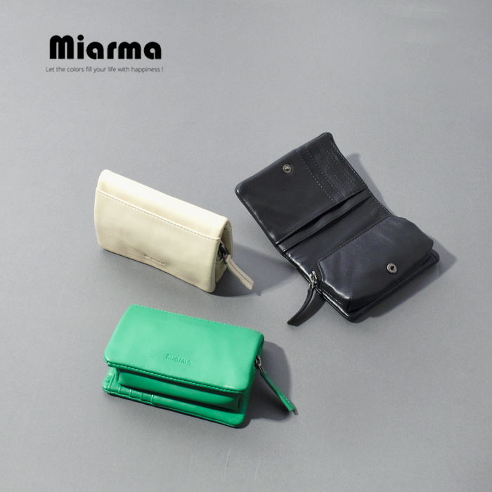 Miarma(ミアルマ)ラムスムースレザーウォレットwallet-same1