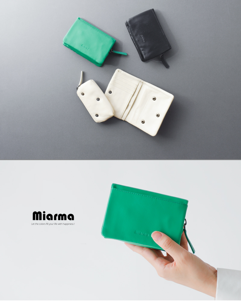 Miarma(ミアルマ)ラムスムースレザーウォレットwallet-same1