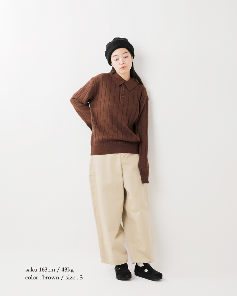 soglia(ソリア)ウールポロセーター“WEANERSPoloSweater”weaners-polo-sweater