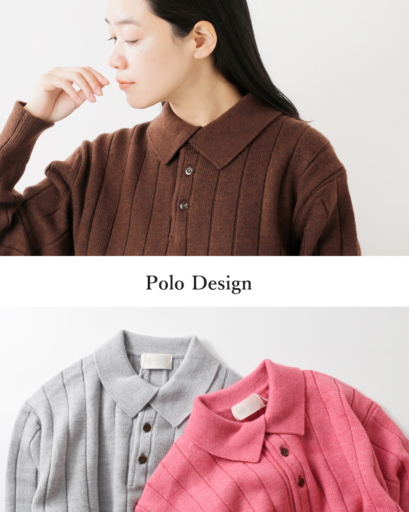 soglia(ソリア)ウールポロセーター“WEANERSPoloSweater”weaners-polo-sweater