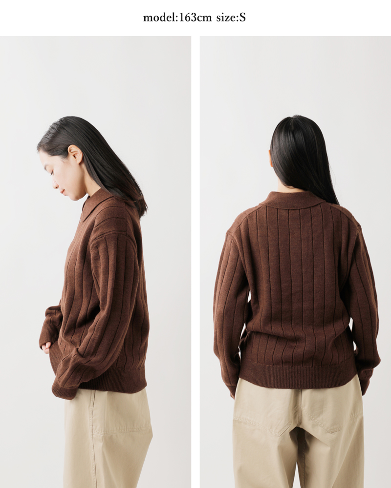 soglia(ソリア)ウールポロセーター“WEANERSPoloSweater”weaners-polo-sweater