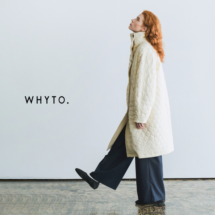 whyto(ホワイト)キルティングアシンメトリーコート“quiltingasymmetrycoat”wht24fjk4033