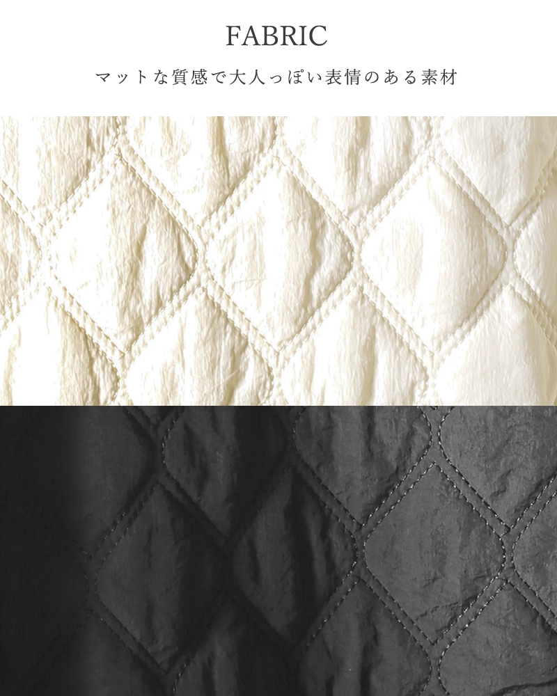 whyto(ホワイト)キルティングアシンメトリーコート“quiltingasymmetrycoat”wht24fjk4033