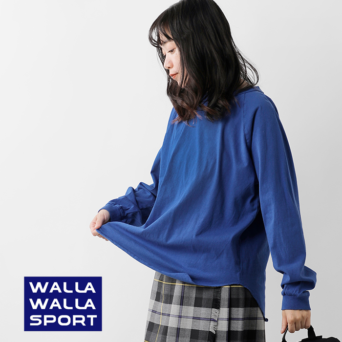 WALLA WALLA SPORTS(ワラワラスポーツ)コットンルーズベースボールロングスリーブTシャツ“WSL/SLOOSEBASEBALLTEE”ww030196-sr