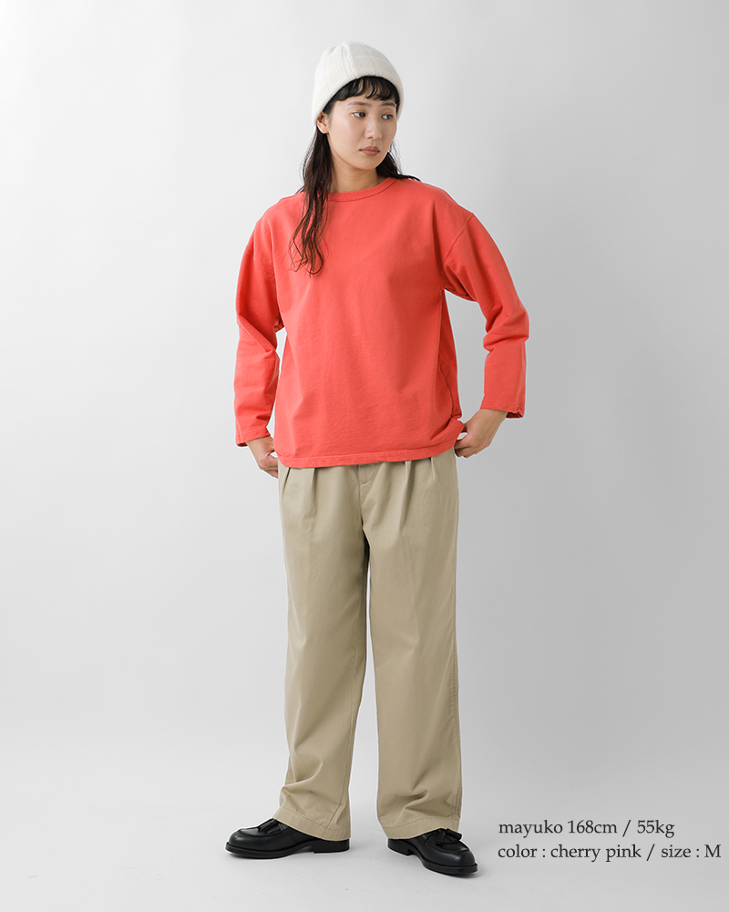 WALLA WALLA SPORTS(ワラワラスポーツ)コットン裏毛ビッグクルースウェットシャツ“WSBIGCREWSWEATSHIRTS”ww130060-sr