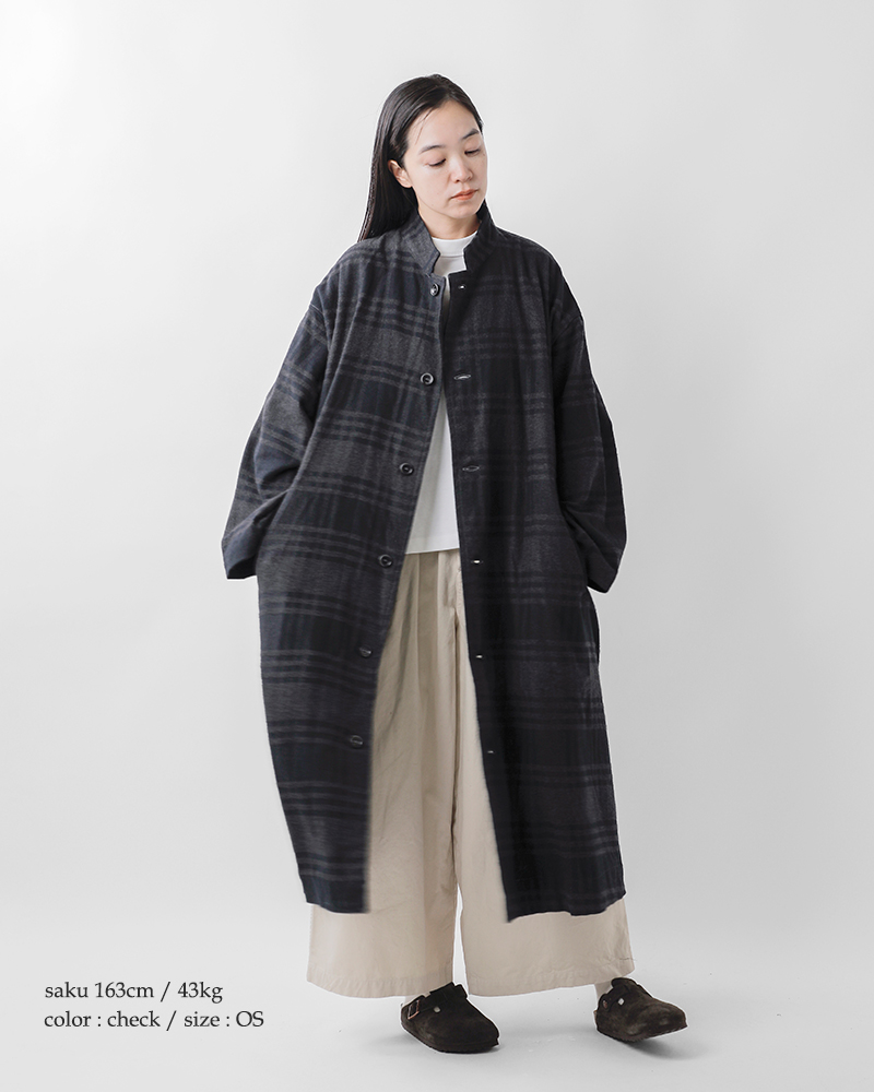 Yarmo(ヤーモ)コットンフランネルビッグコートyar-24aw-co15