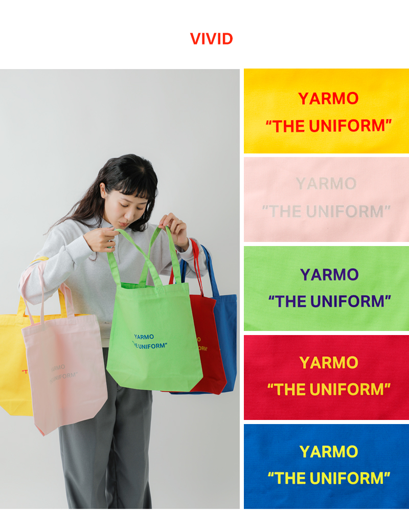 Yarmo(ヤーモ)キャンバスミディアムトートバッグ“THEUNIFORM”ym-12