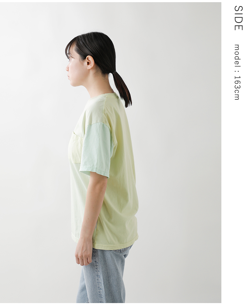 or slow(オアスロウ)コットン4トーンポケットTシャツ01-0024