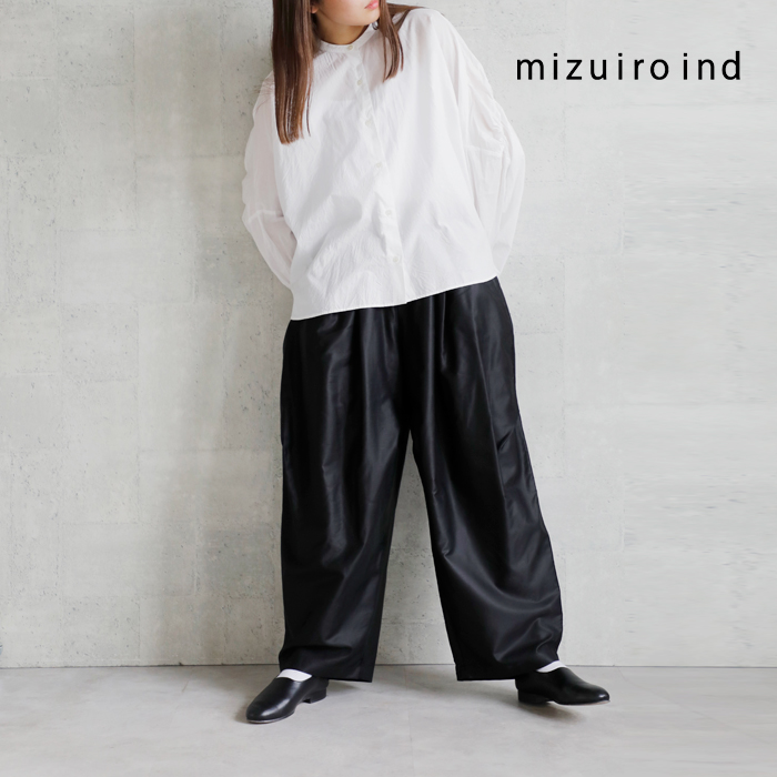 mizuiro-ind(ミズイロインド)モールスキンワイドカーゴパンツ1-260037