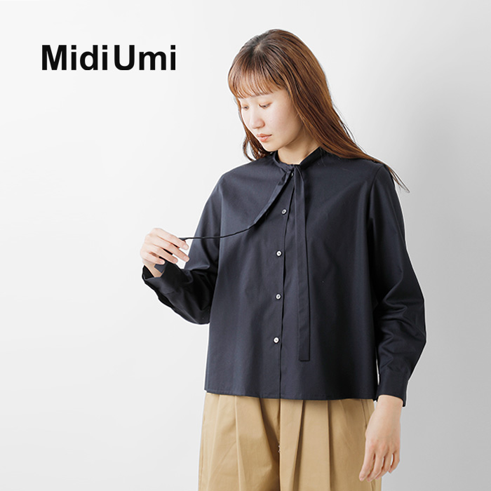 MidiUmi(ミディウミ)コットンタイシャツ“tieshortshirt”1-739472