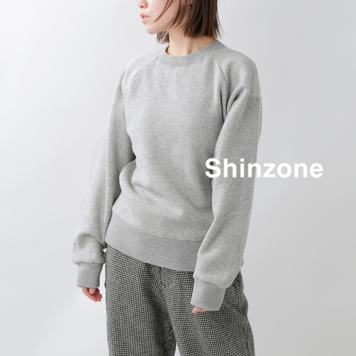 Shinzone シンゾーン コットン クルーネック スウェット シャツ 