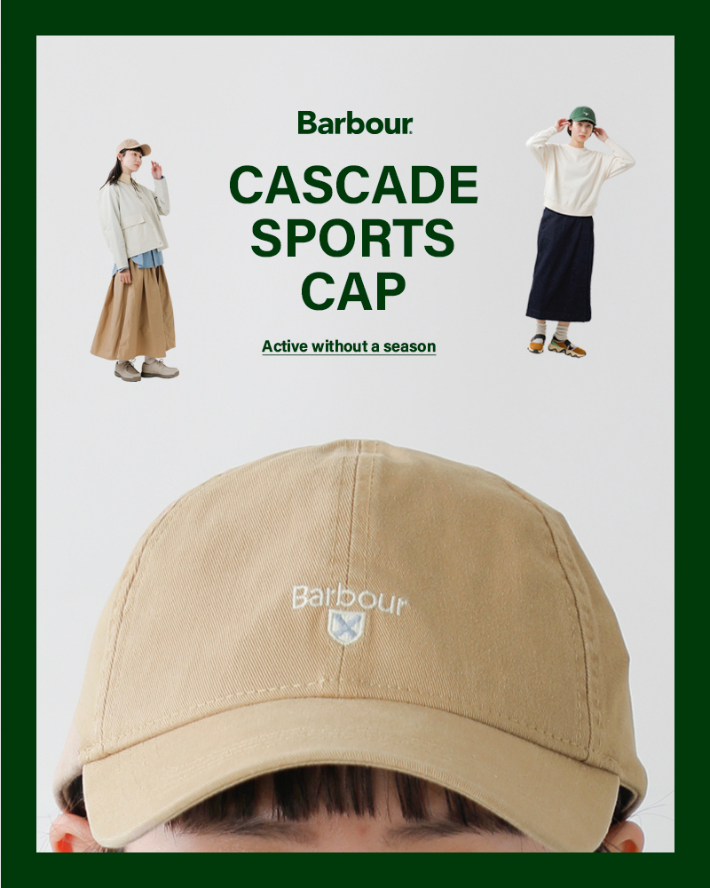 Barbourコットン6パネルカスケードスポーツキャップ“CascadeSportsCap”241mha0274