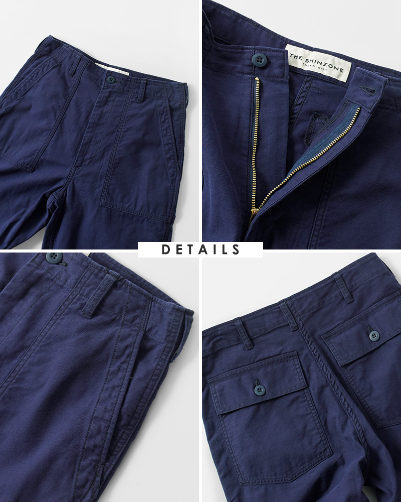 Shinzone(シンゾーン)コットンウォッシュドベイカーパンツ“WASHEDBAKERPANTS”24mmspa03