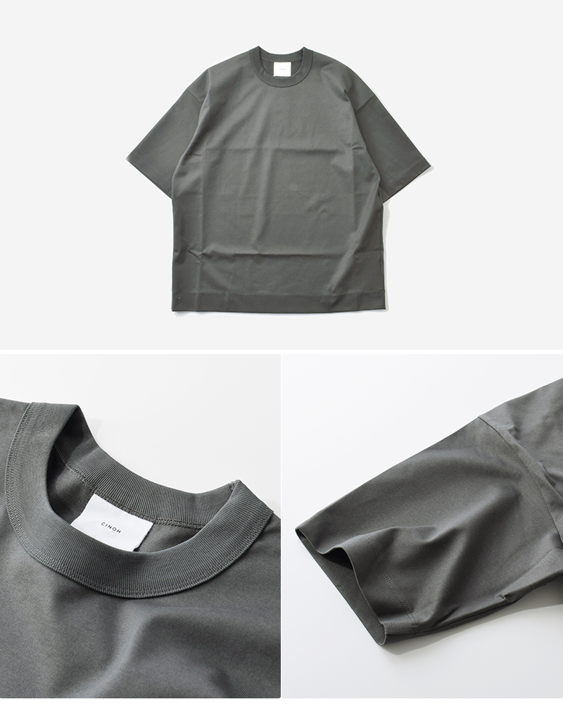 CINOH(チノ)コットンビッグTシャツ“REFINABIGT-SHIRT”24scu305