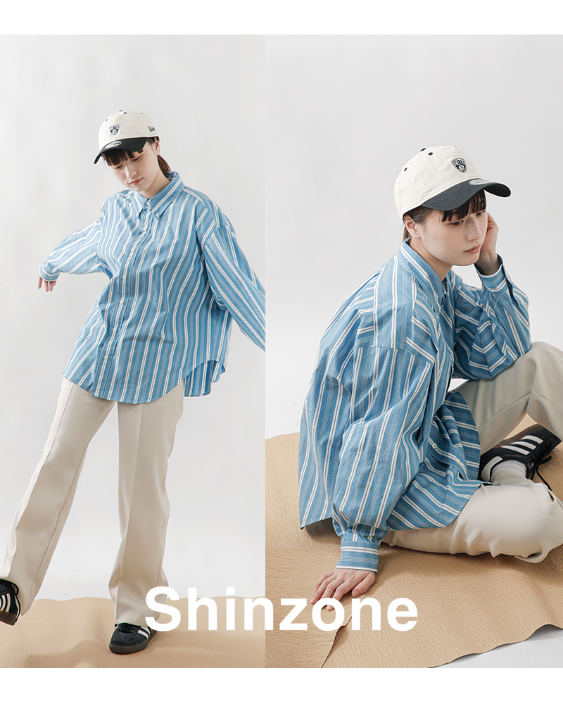 Shinzone(シンゾーン)コットンストライプダディシャツ“STRIPEDADDYSHIRTS”24smsbl04