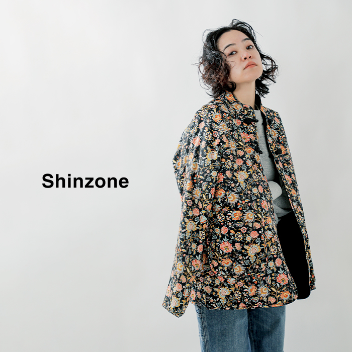Shinzone(シンゾーン)リバーシブルフラワーデザインラグランチャイナジャケット“ChinaJACKET”24smsjk06