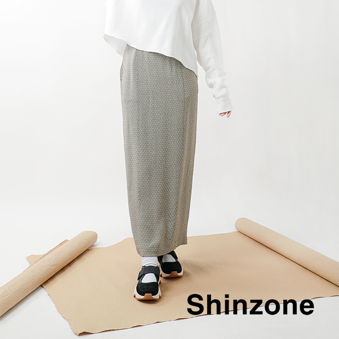 Shinzone(シンゾーン)小紋ジャガードスカート“KOMONJQSKIRT”24smssk03