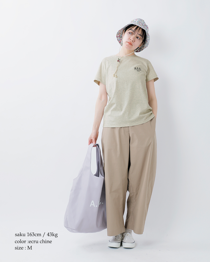 A.P.C. アー ペー セー オーガニックヘビージャージーショートスリーブロゴTシャツ“T-SHIRTDENISE”25085-1-97531