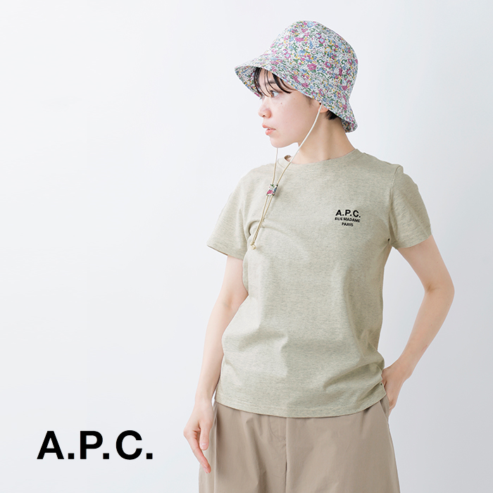 A.P.C. アー ペー セー オーガニックヘビージャージーショートスリーブロゴTシャツ“T-SHIRTDENISE”25085-1-97531