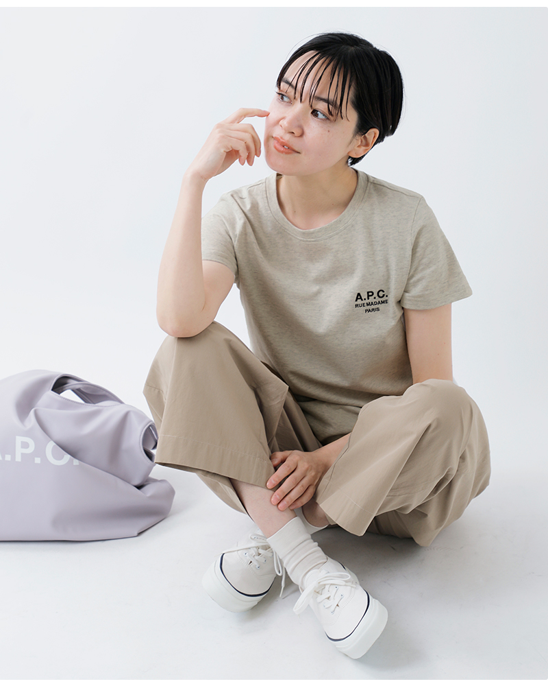 A.P.C. アー ペー セー オーガニックヘビージャージーショートスリーブロゴTシャツ“T-SHIRTDENISE”25085-1-97531