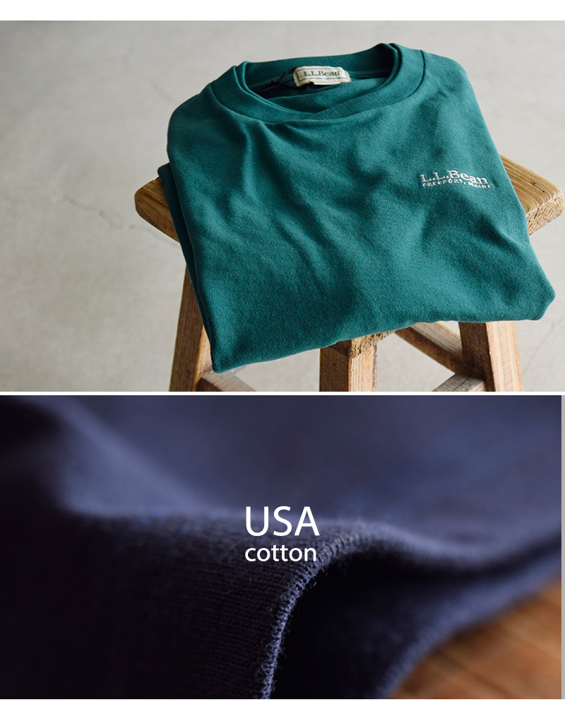 L.L.Bean(エルエルビーン)USAコットンラグビージャージーロングスリーブTシャツ“UnionLong-SleeveT-Shirt”3475-3132