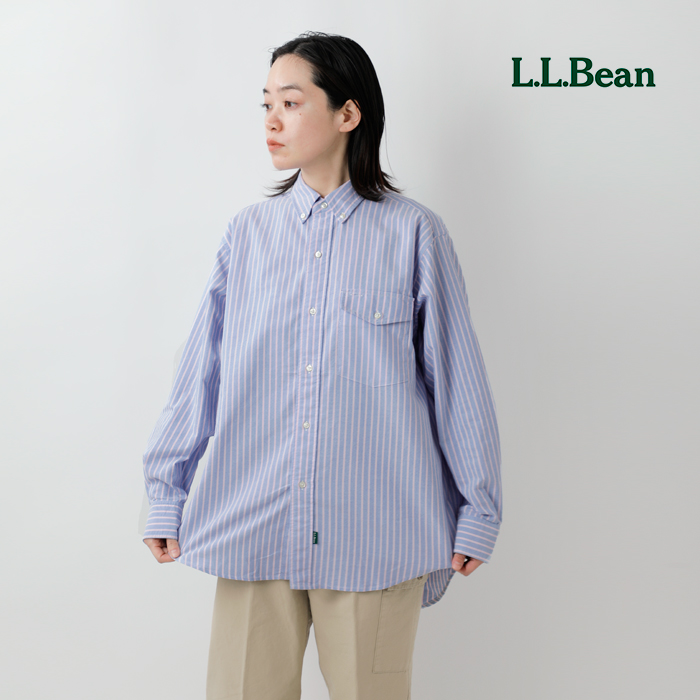 L.L.Bean(エルエルビーン)COOLMAXコットンオロノロングスリーブストライプシャツ“OronoLongSleeveShirt”4175-5168