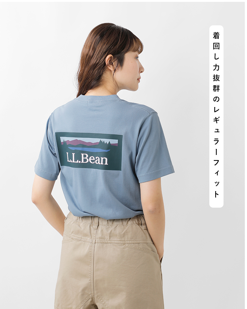 L.L.Bean(エルエルビーン)UVケアプレーティング天竺バックカタディンTシャツ“Bean