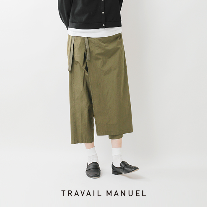 TRAVAIL MANUEL(トラバイユマニュアル)コットントロピカルラップパンツ5045