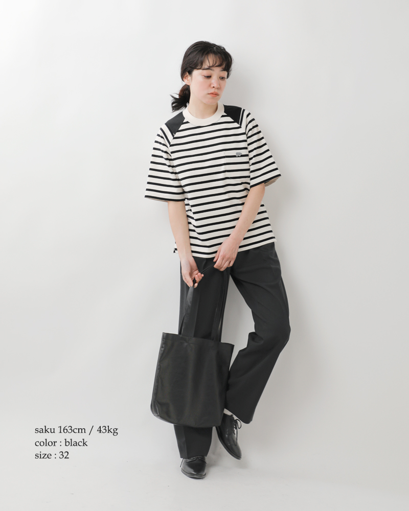 SCYE BASICS(サイベーシックス)コットンジャージーボーダーTシャツ“StripedCottonJerseyPaneledT-Shirt”5724-21715