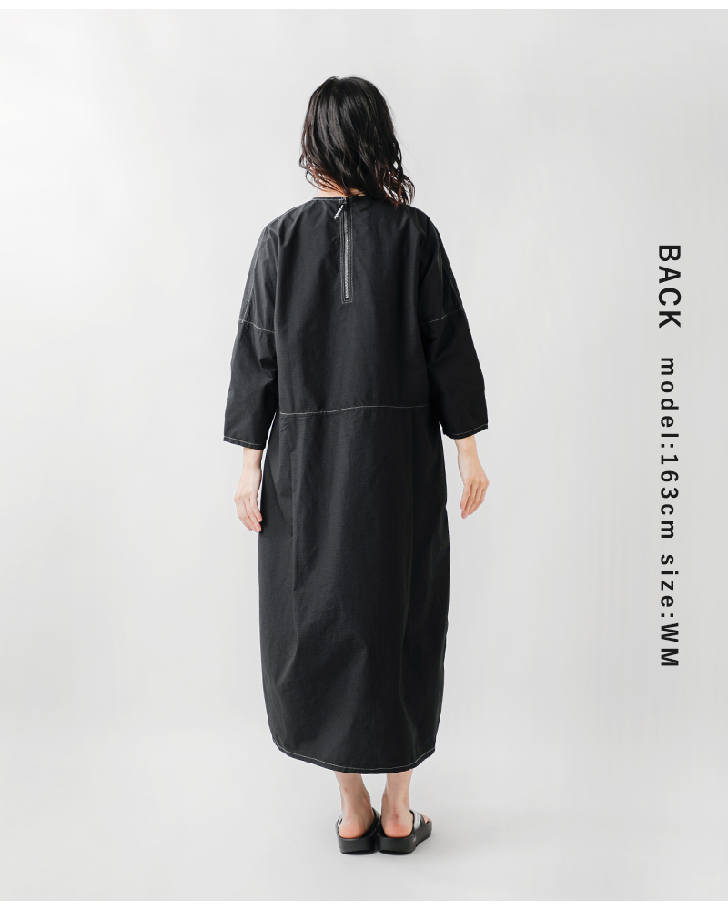 and wander(アンドワンダー)コットンリップドレス“C/Nripdress”574-4183168