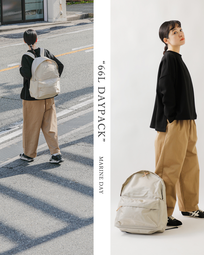 MARINE DAY(マリンデイ)66ナイロン×カウレザーLデイパック“66LDAYPACK”66ldaypack