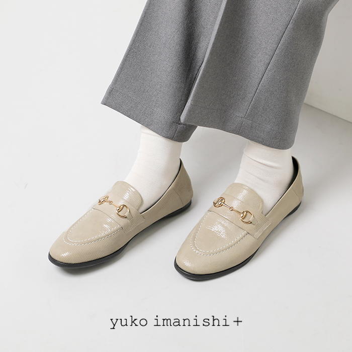 yuko imanishi+(ユウコイマニシプラス)キップゴートレザービットローファー791043-8