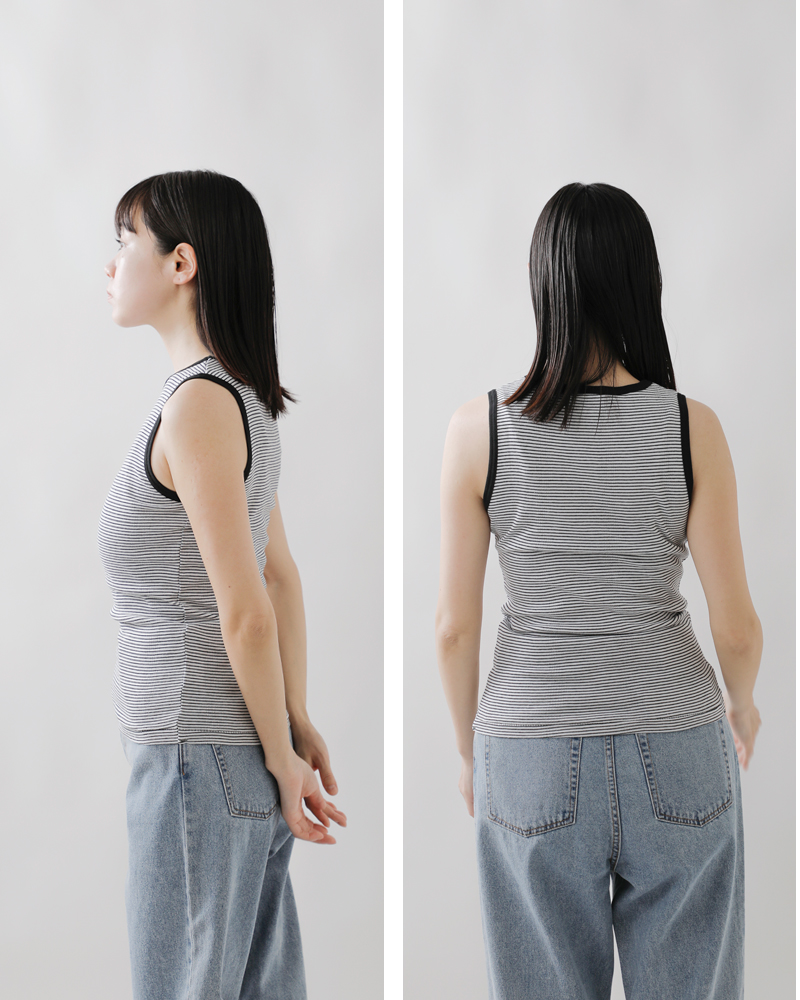 MILLER(ミラー)コットンパネルリブタンクトップ838c